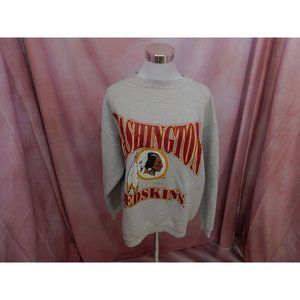 WASHINGTON REDSKINS FOOTBALL PULLOVER SWEATSHIRT MENS L GRAY